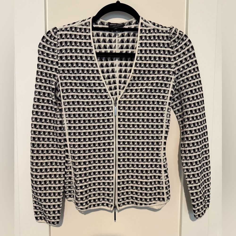 GEORGIO ARMANI Blazer Zip Up Jacket Size 36, US 0 | 2
